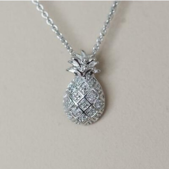 ❌❌❌SOLD❌❌❌AWESOME PINEAPPLE DIAMOND NECKLACE - Picture 6 of 8
